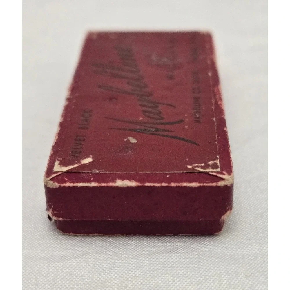 Vintage 1930s Maybelline Velvet Black Mascara Original Brush Original Red Box